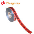 Red aluminium foil detectable underground pipe marking tape